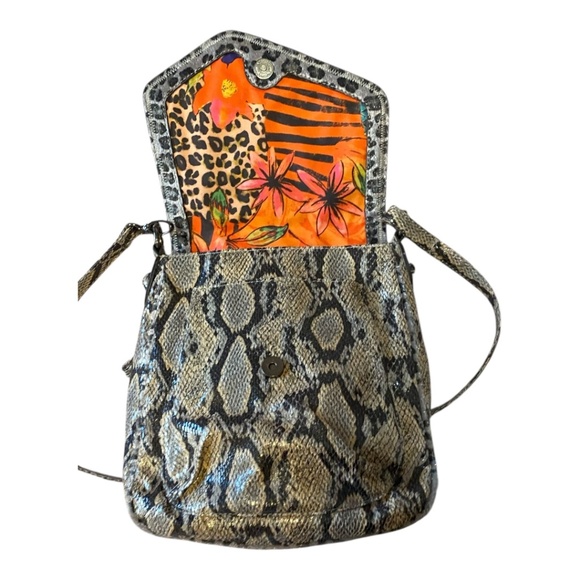 Falchi by Falchi faux snakeskin & leopard print crossbody bag - Picture 7 of 16